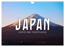 Japan - Land der Kontraste (Wandkalender 2024 DIN A4 quer), CALVENDO Monatskalender