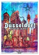 Düsseldorf die Stadt am Rhein (Wandkalender 2024 DIN A2 hoch), CALVENDO Monatskalender