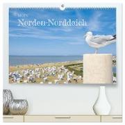 Moin Norden-Norddeich (hochwertiger Premium Wandkalender 2024 DIN A2 quer), Kunstdruck in Hochglanz