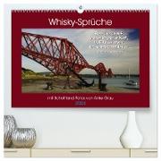 Whisky-Sprüche (hochwertiger Premium Wandkalender 2024 DIN A2 quer), Kunstdruck in Hochglanz