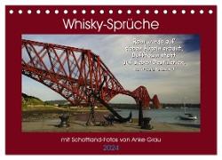 Whisky-Sprüche (Tischkalender 2024 DIN A5 quer), CALVENDO Monatskalender