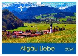 Allgäu Liebe (Wandkalender 2024 DIN A4 quer), CALVENDO Monatskalender