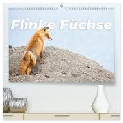 Flinke Füchse (hochwertiger Premium Wandkalender 2024 DIN A2 quer), Kunstdruck in Hochglanz