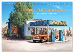 Route US 66 Momente Gemälde von Georg Huber (Tischkalender 2024 DIN A5 quer), CALVENDO Monatskalender