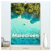 Malediven - Das wunderschöne Urlaubsparadies. (hochwertiger Premium Wandkalender 2024 DIN A2 hoch), Kunstdruck in Hochglanz