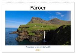 Färöer - Trauminseln im Nordatlantik (Wandkalender 2024 DIN A2 quer), CALVENDO Monatskalender