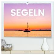 Segeln - Kurs aufs offene Meer. (hochwertiger Premium Wandkalender 2024 DIN A2 quer), Kunstdruck in Hochglanz