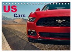 US Cars Kalender (Tischkalender 2024 DIN A5 quer), CALVENDO Monatskalender