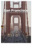 San Francisco - Cable Cars, Golden Gate Bridge und Lombard Street (Wandkalender 2024 DIN A3 hoch), CALVENDO Monatskalender