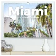 Miami - Gateway to the Americas (hochwertiger Premium Wandkalender 2024 DIN A2 quer), Kunstdruck in Hochglanz