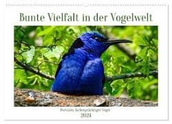 Bunte Vielfalt in der Vogelwelt (Wandkalender 2024 DIN A2 quer), CALVENDO Monatskalender