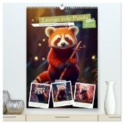 Lustige rote Panda (hochwertiger Premium Wandkalender 2024 DIN A2 hoch), Kunstdruck in Hochglanz