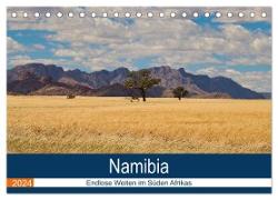 Namibia - Endlose Weiten im Süden Afrikas (Tischkalender 2024 DIN A5 quer), CALVENDO Monatskalender