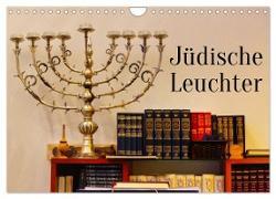 Jüdische Leuchter (Wandkalender 2024 DIN A4 quer), CALVENDO Monatskalender