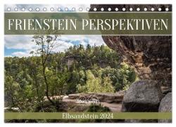 Frienstein Perspektiven - Elbsandstein (Tischkalender 2024 DIN A5 quer), CALVENDO Monatskalender