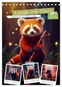 Lustige rote Panda (Tischkalender 2024 DIN A5 hoch), CALVENDO Monatskalender