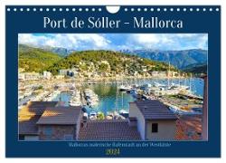 Port de Sóller - Mallorca (Wandkalender 2024 DIN A4 quer), CALVENDO Monatskalender
