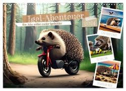 Igel-Abenteuer (Wandkalender 2024 DIN A3 quer), CALVENDO Monatskalender