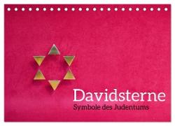 Davidsterne als Symbole des Judentums (Tischkalender 2024 DIN A5 quer), CALVENDO Monatskalender