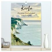 Korfu - Die grüne Inselschönheit Griechenlands (hochwertiger Premium Wandkalender 2024 DIN A2 hoch), Kunstdruck in Hochglanz