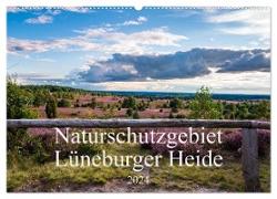Naturschutzgebiet Lüneburger Heide (Wandkalender 2024 DIN A2 quer), CALVENDO Monatskalender