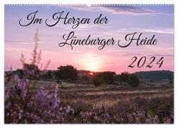 Im Herzen der Lüneburger Heide (Wandkalender 2024 DIN A2 quer), CALVENDO Monatskalender