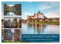 Ostschönheit Sachsen - Das Märchenland der Burgen und Felsen (Wandkalender 2024 DIN A2 quer), CALVENDO Monatskalender