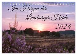 Im Herzen der Lüneburger Heide (Tischkalender 2024 DIN A5 quer), CALVENDO Monatskalender