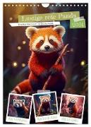 Lustige rote Panda (Wandkalender 2024 DIN A4 hoch), CALVENDO Monatskalender