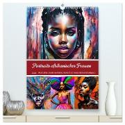 Portraits afrikanischer Frauen (hochwertiger Premium Wandkalender 2024 DIN A2 hoch), Kunstdruck in Hochglanz