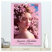 Japanische Kirschblüten - Portraits zum Träumen (hochwertiger Premium Wandkalender 2024 DIN A2 hoch), Kunstdruck in Hochglanz