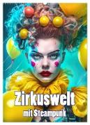 Zirkuswelt mit Steampunk (Wandkalender 2024 DIN A2 hoch), CALVENDO Monatskalender