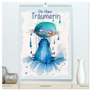 Die Blaue Träumerin (hochwertiger Premium Wandkalender 2024 DIN A2 hoch), Kunstdruck in Hochglanz