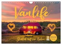Vanlife - Glücklich auf vier Rädern (Wandkalender 2024 DIN A4 quer), CALVENDO Monatskalender