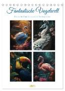 Fantastische Vogelwelt (Tischkalender 2024 DIN A5 hoch), CALVENDO Monatskalender