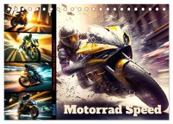 Motorrad Speed (Tischkalender 2024 DIN A5 quer), CALVENDO Monatskalender