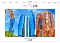 Abu Dhabi - Bezaubernde Metropole (Wandkalender 2024 DIN A4 quer), CALVENDO Monatskalender