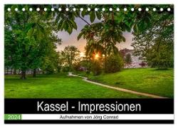 Kassel - Impressionen (Tischkalender 2024 DIN A5 quer), CALVENDO Monatskalender