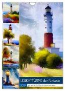 Leuchttürme der Fantasie (Wandkalender 2024 DIN A4 hoch), CALVENDO Monatskalender