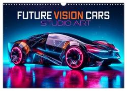 Future Vision Cars-Studio Art (Wandkalender 2024 DIN A3 quer), CALVENDO Monatskalender