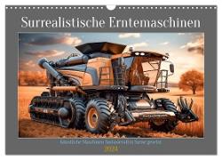 Surrealistische Erntemaschinen (Wandkalender 2024 DIN A3 quer), CALVENDO Monatskalender
