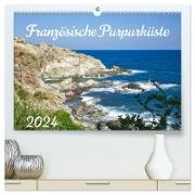 Französische Purpurküste (hochwertiger Premium Wandkalender 2024 DIN A2 quer), Kunstdruck in Hochglanz