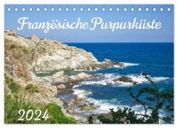 Französische Purpurküste (Tischkalender 2024 DIN A5 quer), CALVENDO Monatskalender