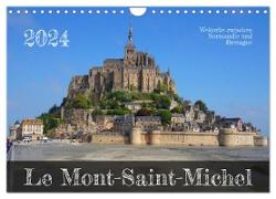 Le Mont-Saint-Michel - Welterbe zwischen Normandie und Bretagne (Wandkalender 2024 DIN A4 quer), CALVENDO Monatskalender