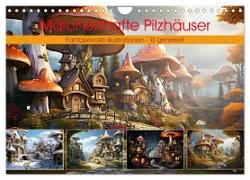 Märchenhafte Pilzhäuser (Wandkalender 2024 DIN A4 quer), CALVENDO Monatskalender