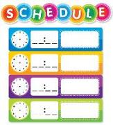 Color Your Classroom: Schedule Mini Bulletin Board
