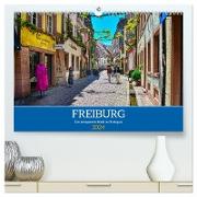 Freiburg - Die entspannte Stadt im Breisgau (hochwertiger Premium Wandkalender 2024 DIN A2 quer), Kunstdruck in Hochglanz