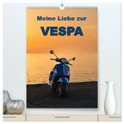 Die Liebe zur Vespa (hochwertiger Premium Wandkalender 2024 DIN A2 hoch), Kunstdruck in Hochglanz