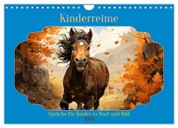 Kinderreime (Wandkalender 2024 DIN A4 quer), CALVENDO Monatskalender