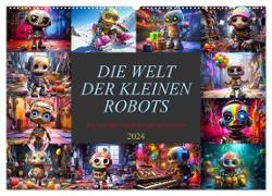 Die Welt der kleinen Robots (Wandkalender 2024 DIN A2 quer), CALVENDO Monatskalender